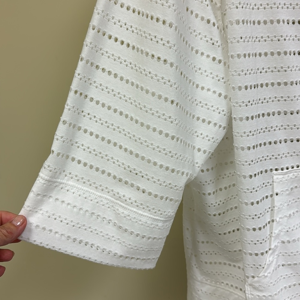 Plus size Lane Bryant white hoodie - Picture 3 of 6